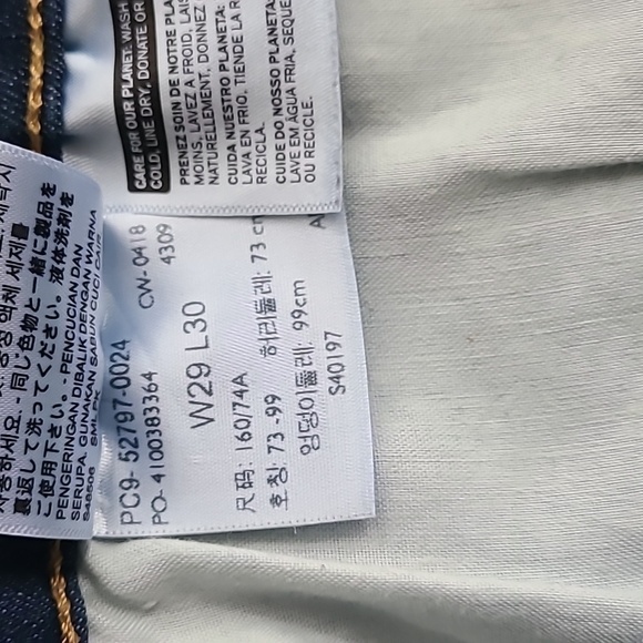 LEVI'S Womens 720 High Rise Super Skinny Jeans Indigo Daze 29W X 30L - Picture 12 of 12